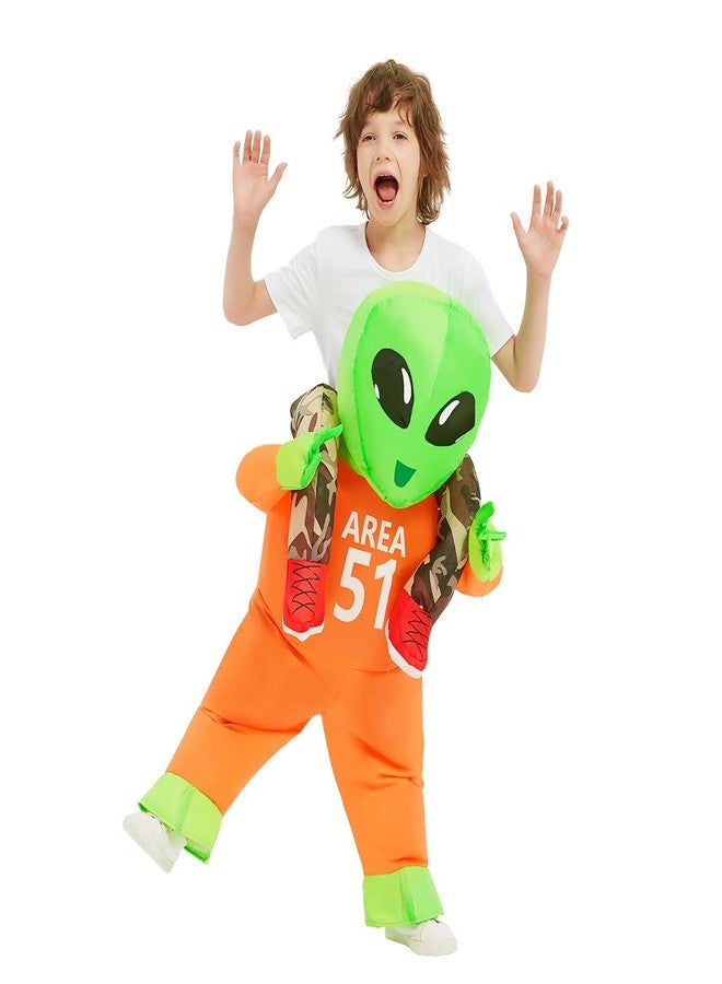 GOOSH Halloween Costumes for Kids Alien inflatable Costume Alien Blow up for Boy Girl Children Halloween Party Cosplay - Image 1